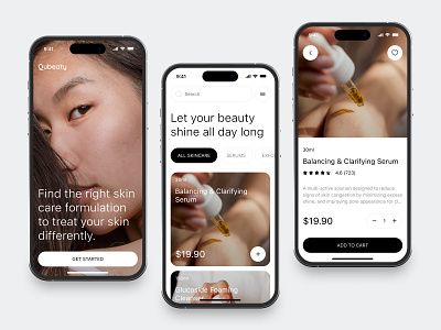 Beauty Store Mobile App app beauty clean design fireart image ui ux