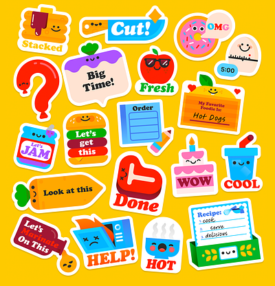 Figjam Foodies Stickers figjam figma illustration stickers