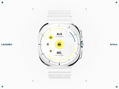 AI Delivery apple watch widget | Lazarev. ai apple watch b2b button clean dashboard delivery design interface product design saas ui ui element ux widget