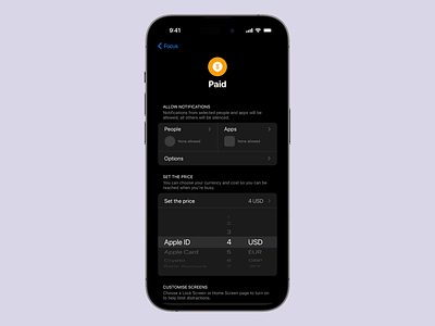 iOS Paid Focus Mode android android app design android app designer app app design app interface app interface designer app ui design app ui designer application application design apps ui design ios iphone mobile mobile app mobile app design mobile applications design mobile ui mobile ui designer